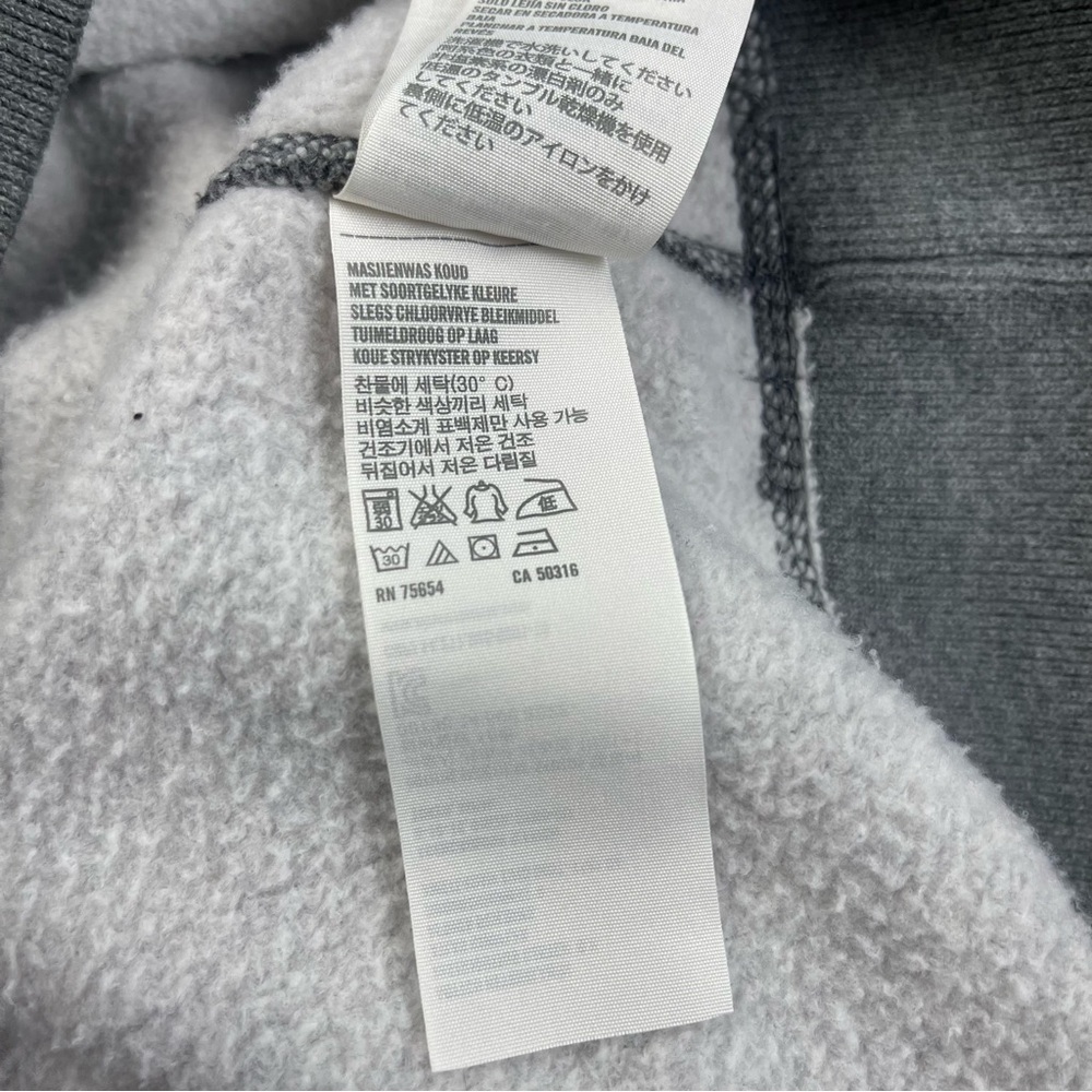 Abercrombie & Fitch Vintage Muscle Fit Gray Henley Mock Neck Sweatshirt - Picture 11 of 13
